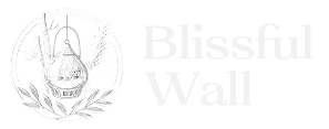 blissful wall logo white